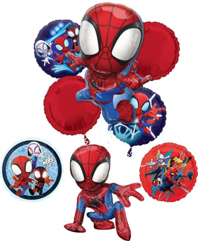 Anagram Spidey table-top 16in foil balloon ideal as a playful table centerpiece