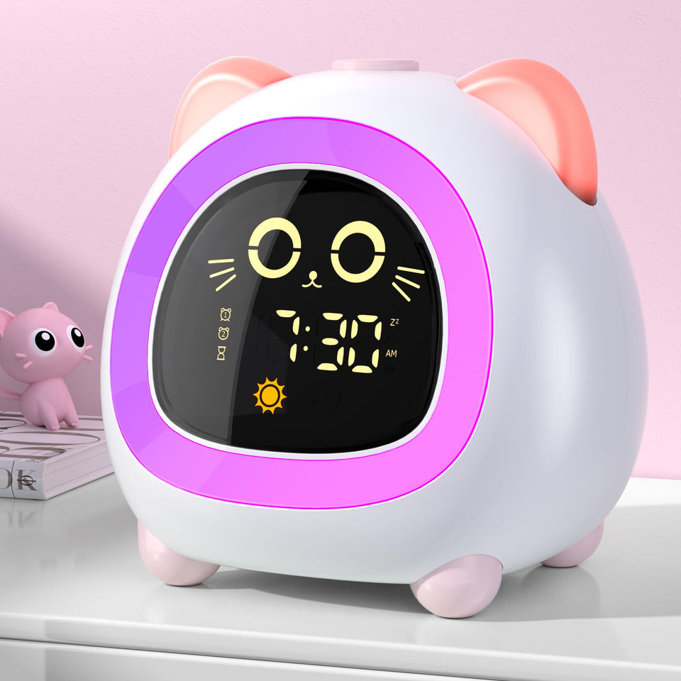 ANALOI kids alarm clock with ok-to-wake light signals gentle mornings.