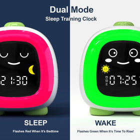 ANALOI alarm clock beside-night light showing soothing bedtime ambience