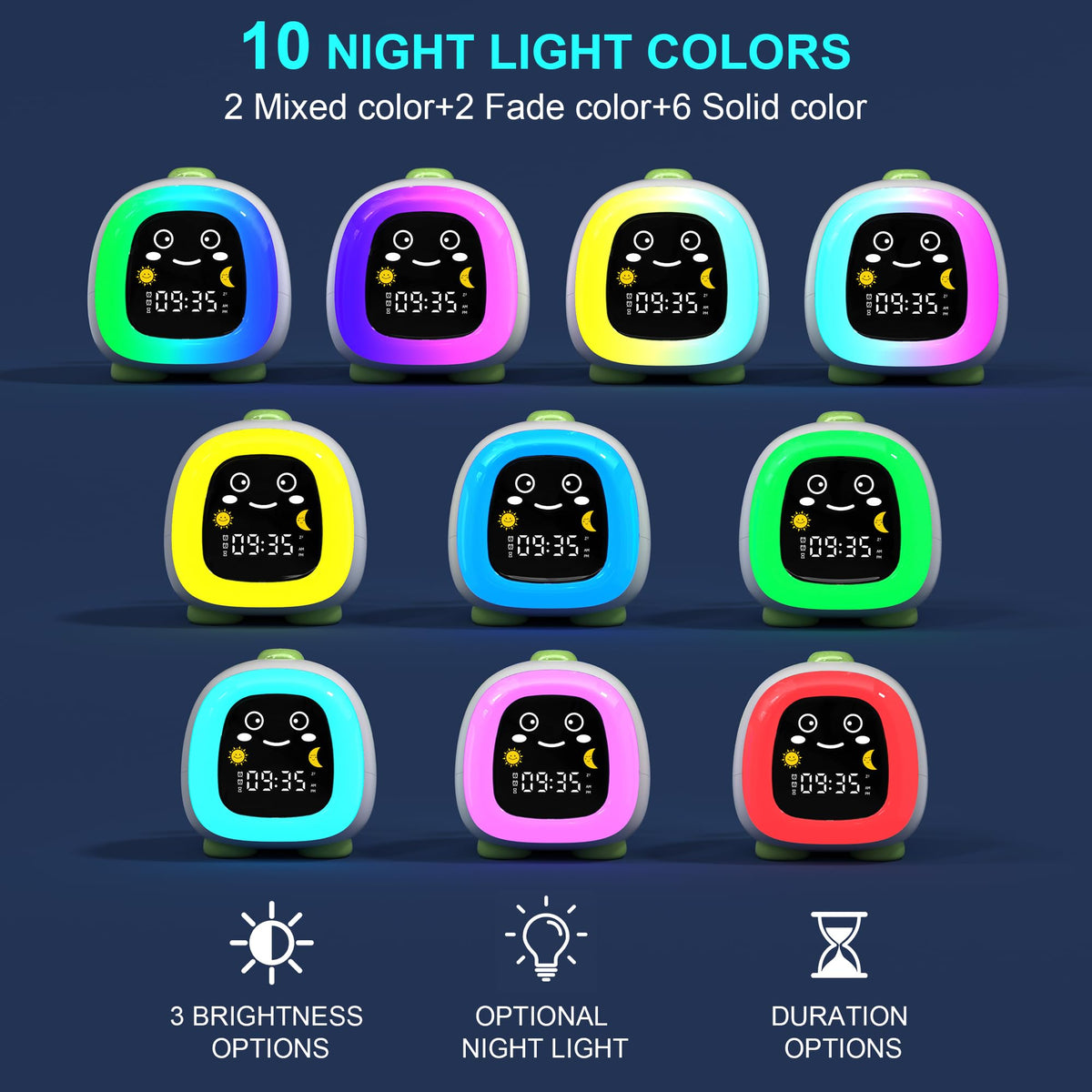 ANALOI kids clock close-up highlighting safe materials for kids
