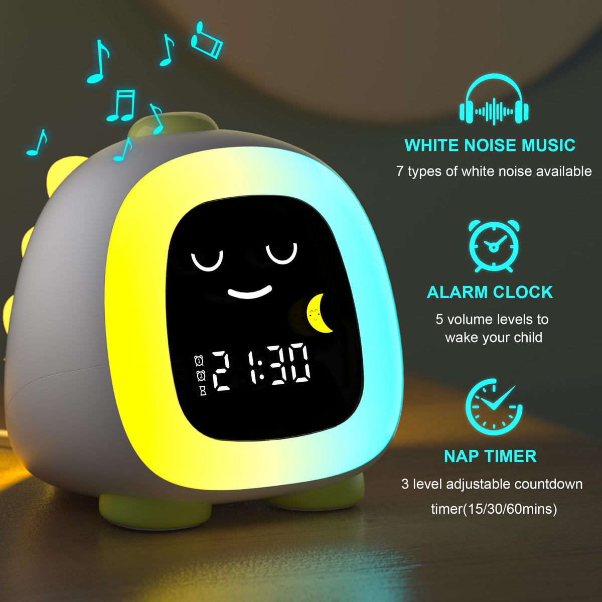 ANALOI Ok To Wake display using sun and moon cues improves routines