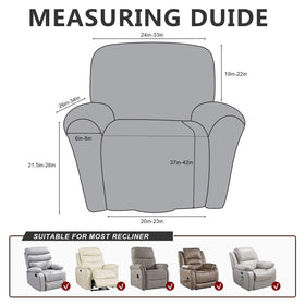 ANARACHON leather-like recliner cover footrest protecting wear areas
