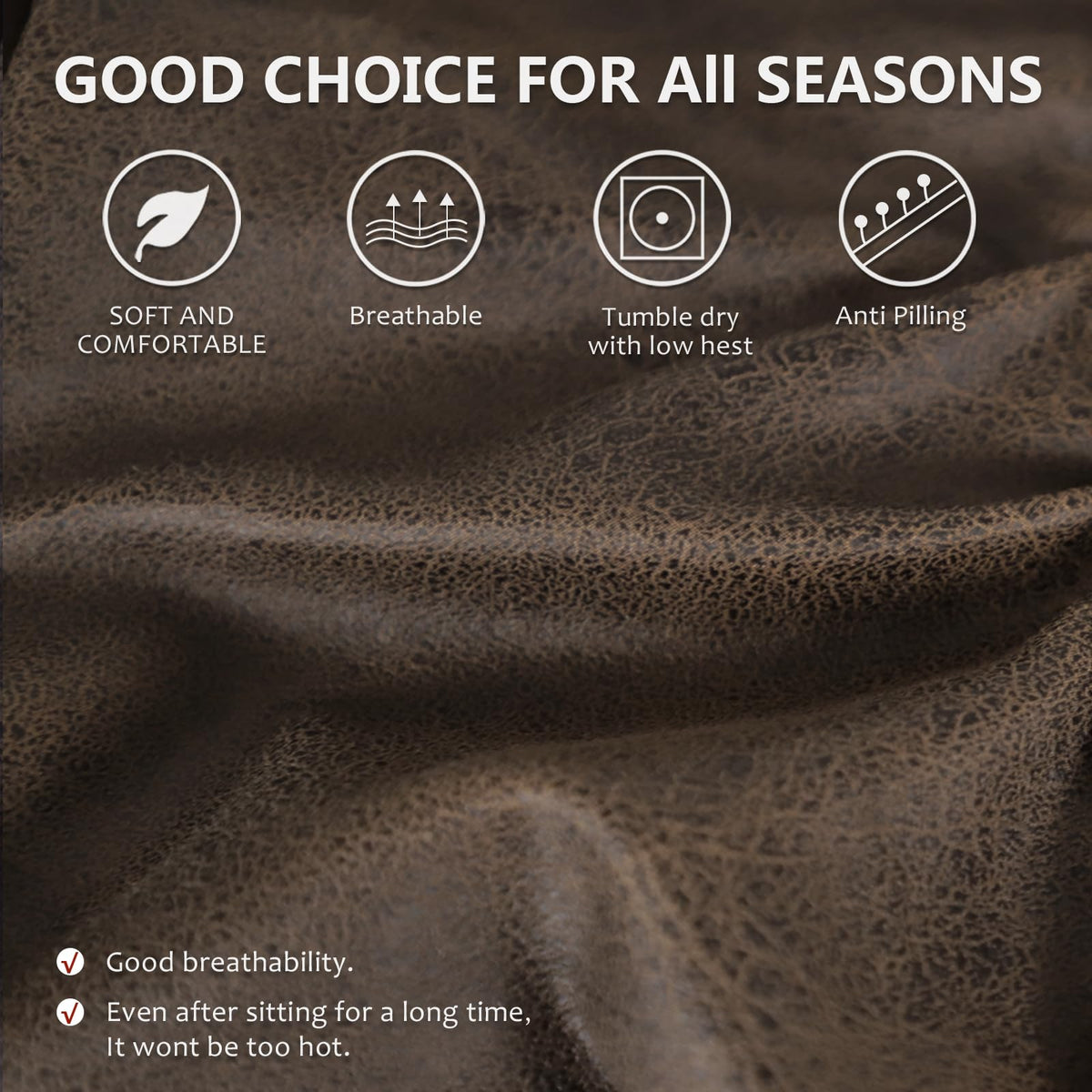ANARACHON leather-like recliner cover right arm guarding against scratches