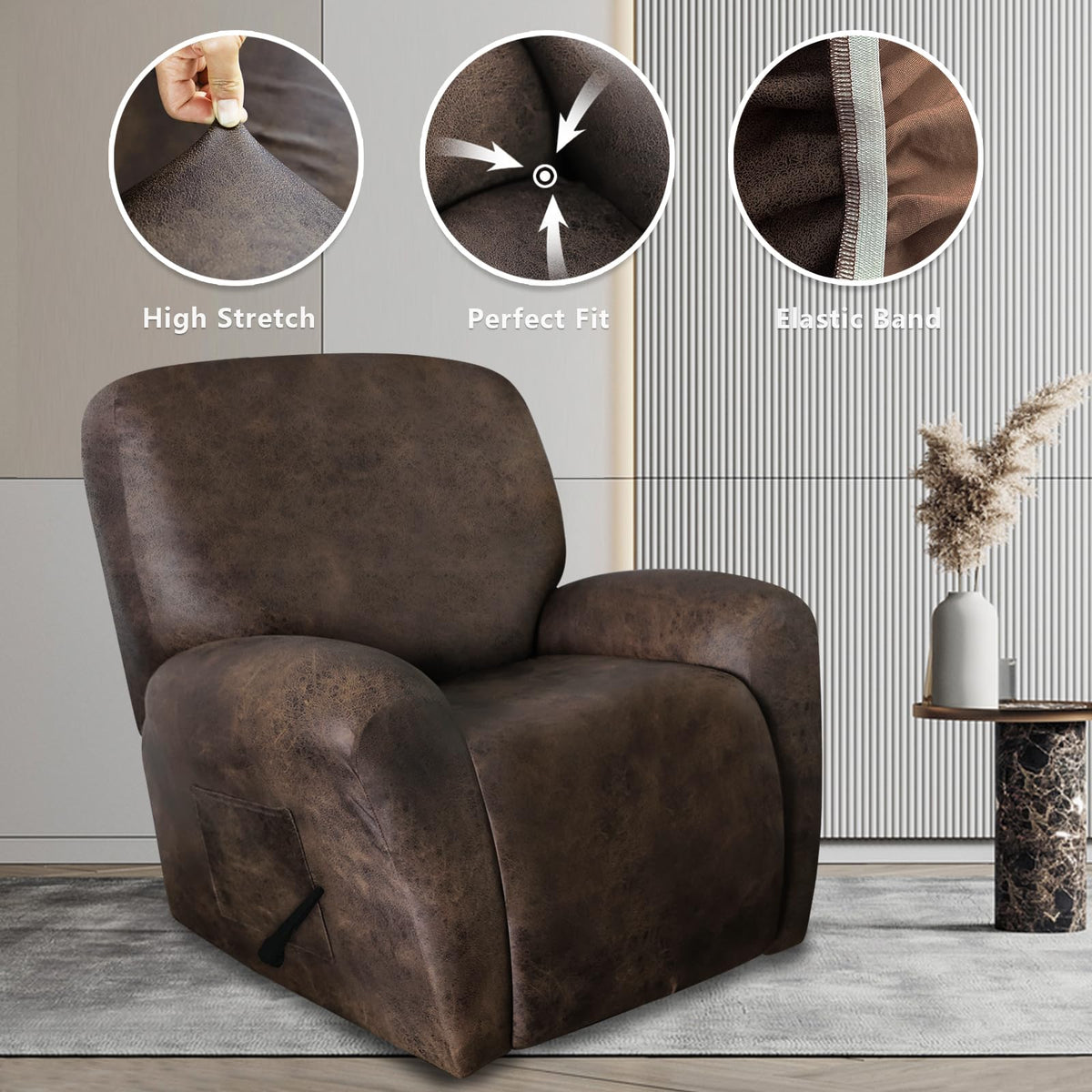 ANARACHON recliner cover machine washable for easy care
