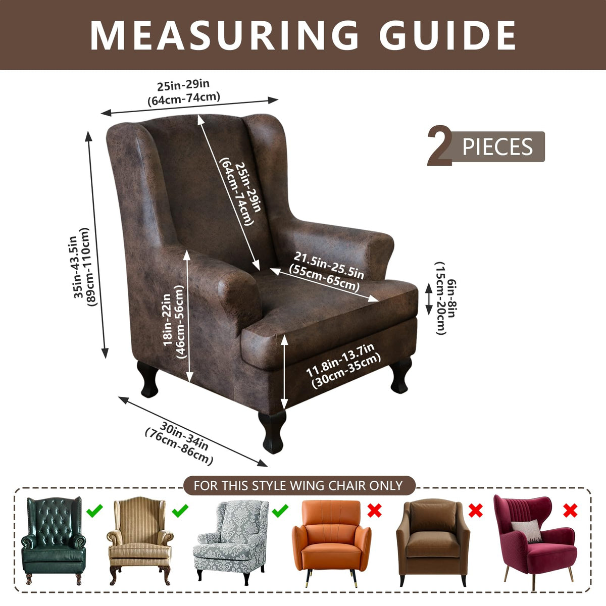 ANARACHON leather-look fabric closeup shows durable, soft texture.