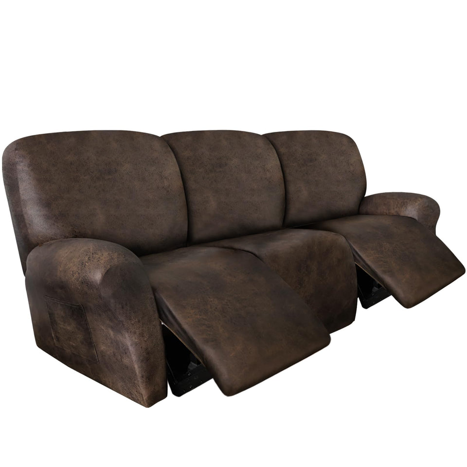 ANARACHON leather-look recliner cover backrest protects daily wear with refined style.