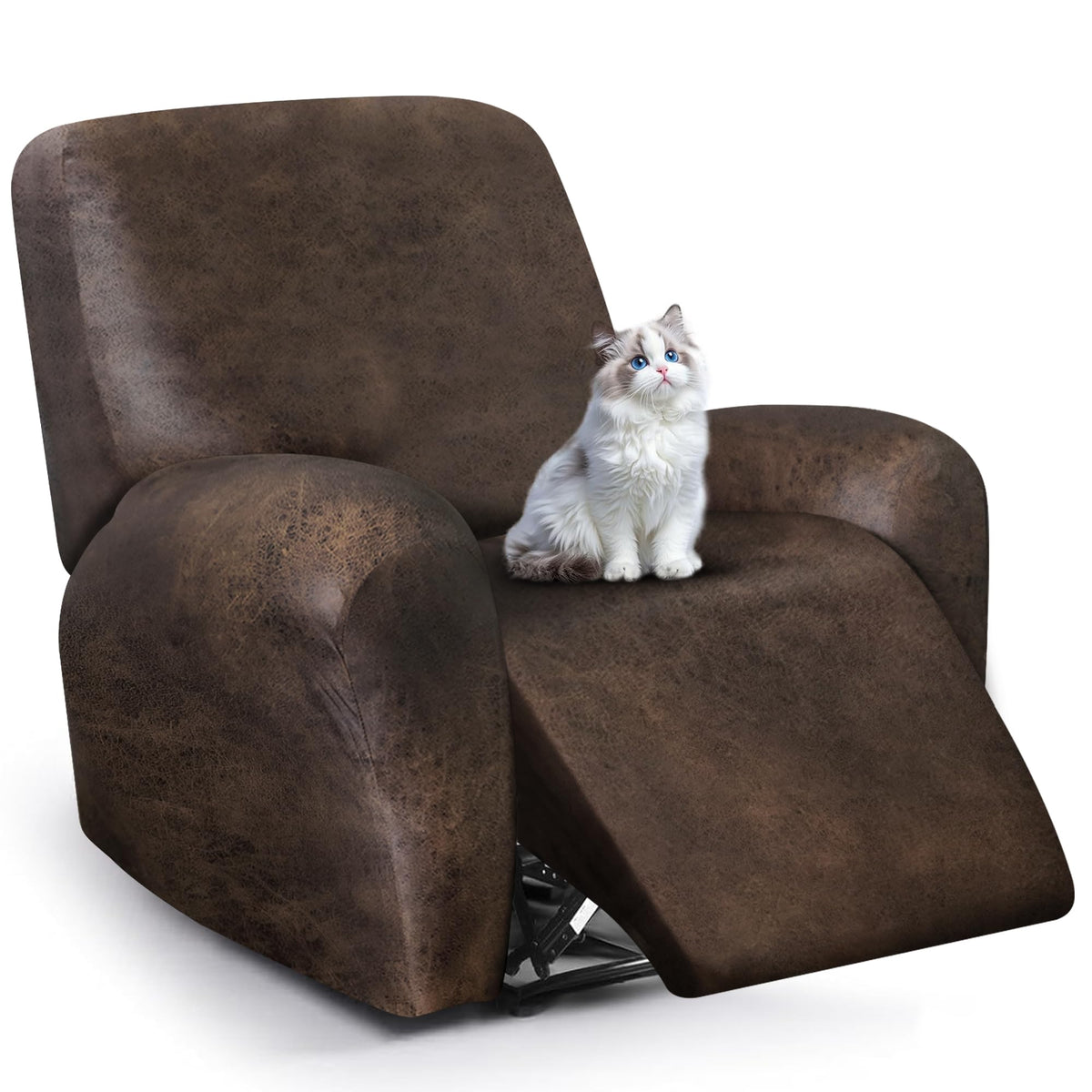 ANARACHON leather-look recliner backrest cover for a snug, secure fit