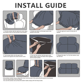 ANARACHON leather-look recliner cover machine-washable fabric for easy care.