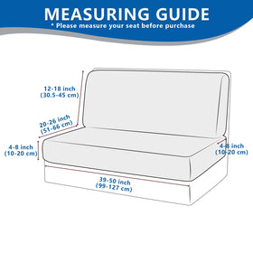 ANARACHON stretchable RV cushion cover close-up showing flexible fit.