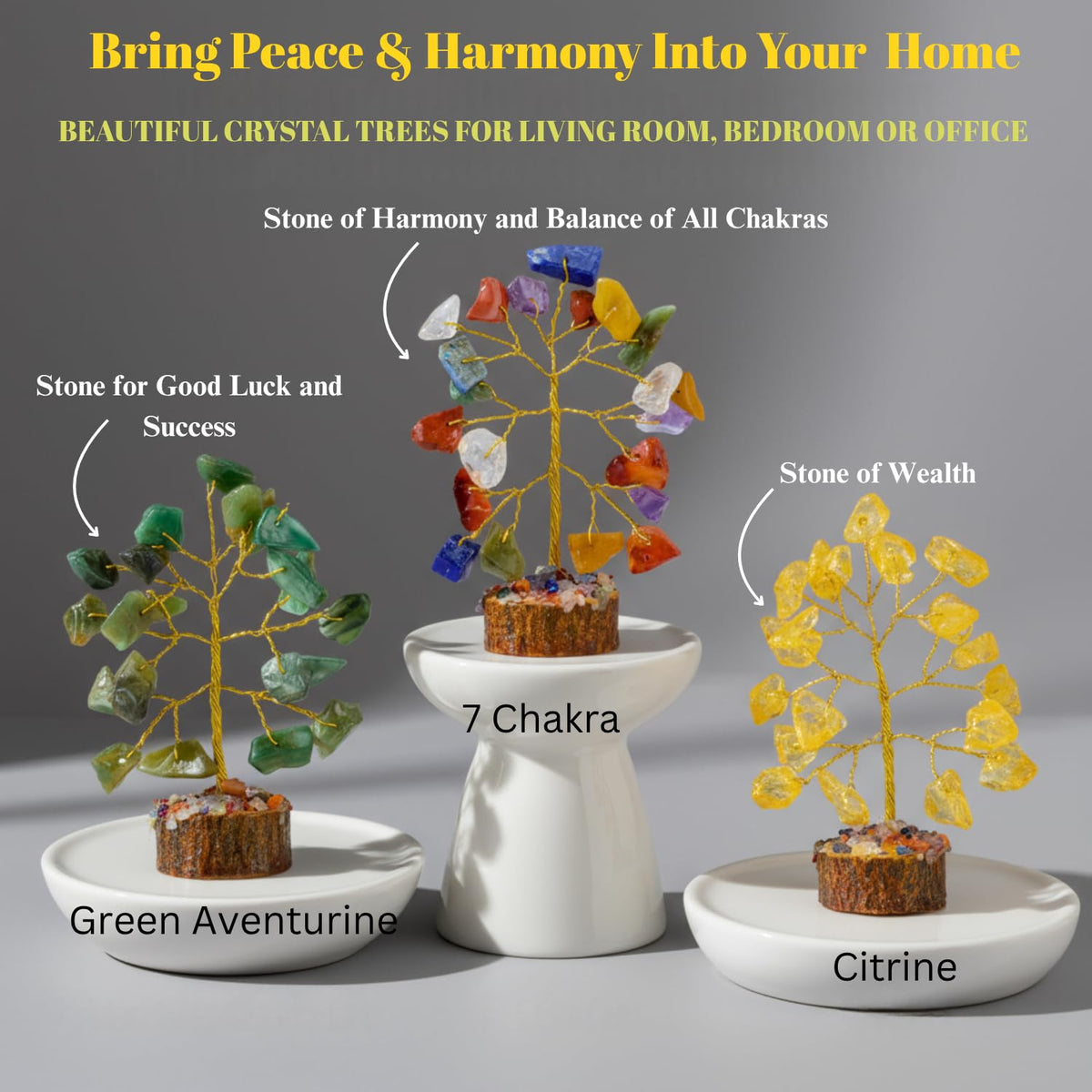 ANAYA AGATE Crystal Tree mini-carnelian adds vibrant, motivating ambiance.