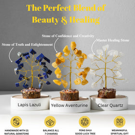 ANAYA AGATE Crystal Tree mini-citrine brings sunny atmosphere to shelves.