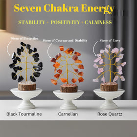 ANAYA AGATE Crystal Tree mini-lapis-lazuli suits chic office accents.