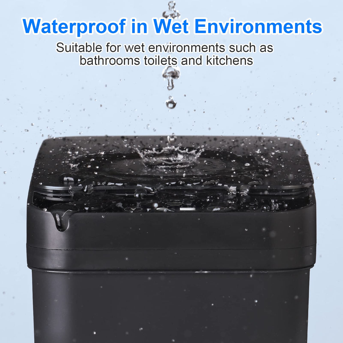 Anborry 4-gallon compact trash bin saves space in small rooms.