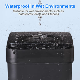 Anborry 4-gallon compact trash bin saves space in small rooms.