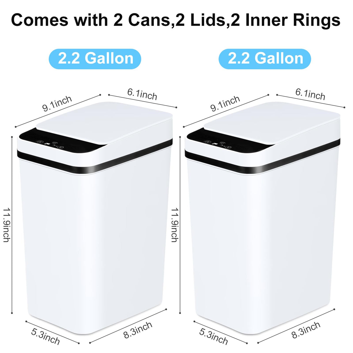 Anborry two-pack setup suits bathroom and bedroom needs.