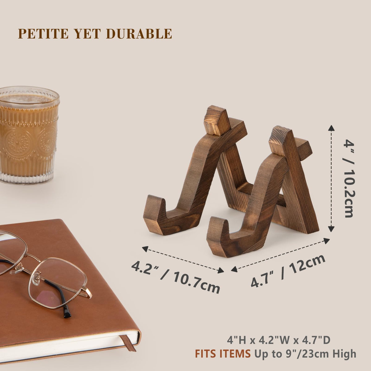 ANBOXIT display stand for plates and photos offers versatile tabletop presentation