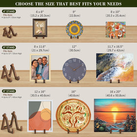 ANBOXIT rustic pine stand adds texture and depth to displayed items