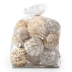 Andaluca cream-toned orbs with sola flowers perfect for vase fillers.
