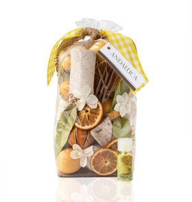 Andaluca lemon zest thyme potpourri bag with lasting citrus fragrance