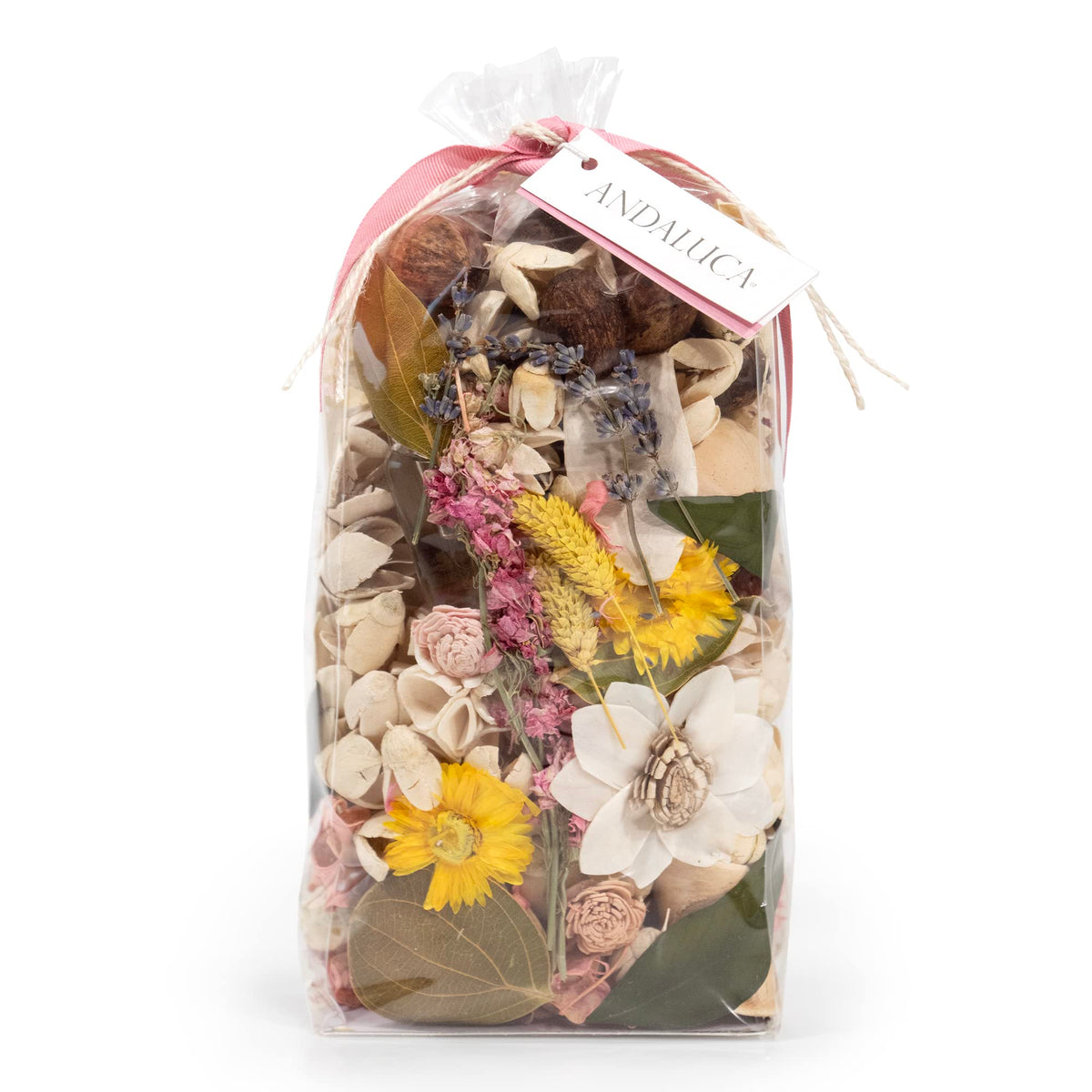 ANDALUCA Secrets of Spring potpourri in a 20 oz bag for fresh fragrance.