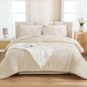 Andency bed in a bag king beige stitching detail highlights durability.