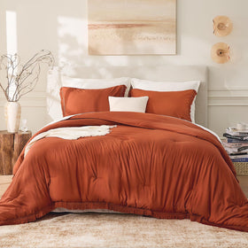 Andency boho tassel comforter close-up showing premium stitching.