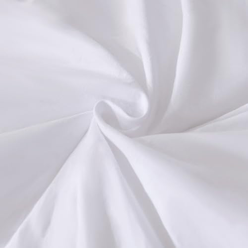 Andency care tips help keep the white set fluffy after washing.