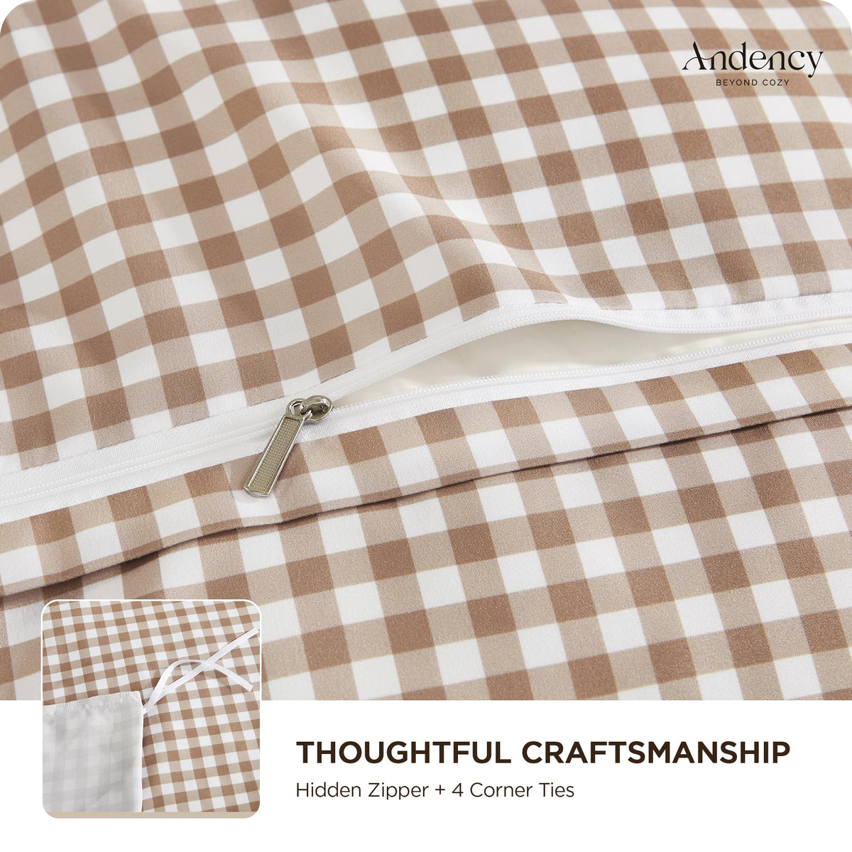 Andency packaging includes two pillowcases for a complete set