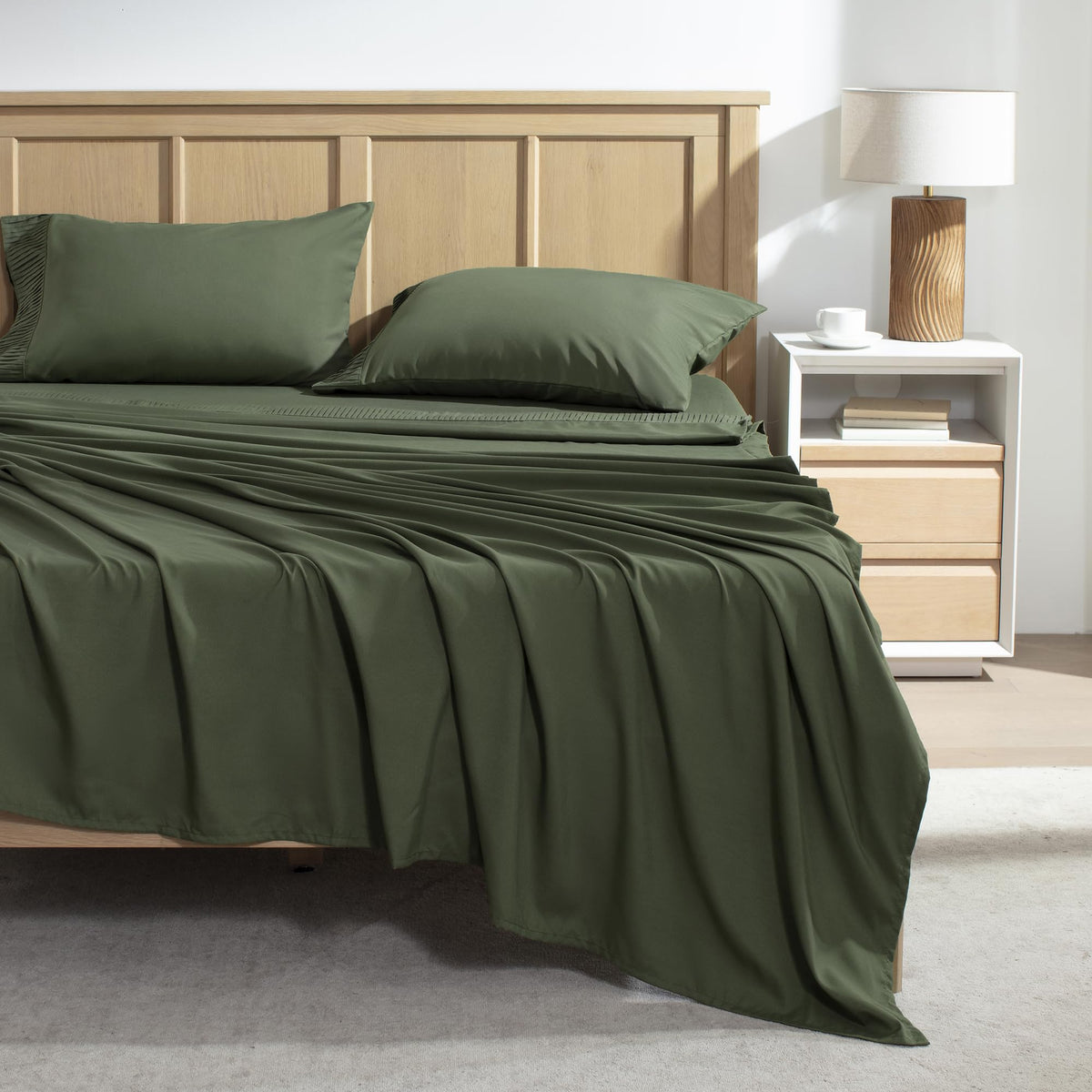 Andency Queen Sheet Set in microfiber delivers ultra-soft, breathable comfort for nightly use
