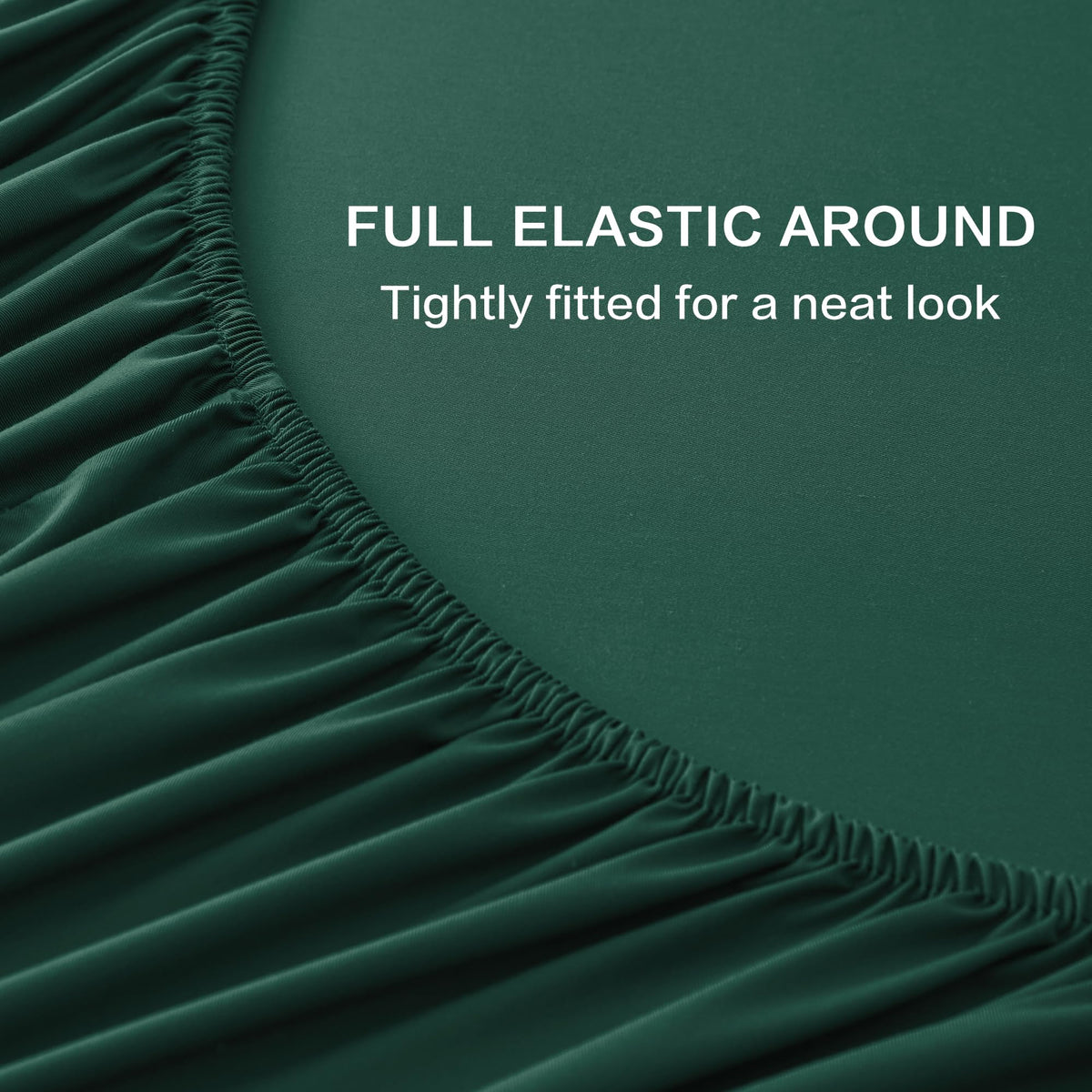 Dark emerald green color swatch for Andency Queen Sheets Set.