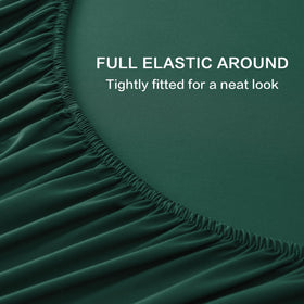 Dark emerald green color swatch for Andency Queen Sheets Set.