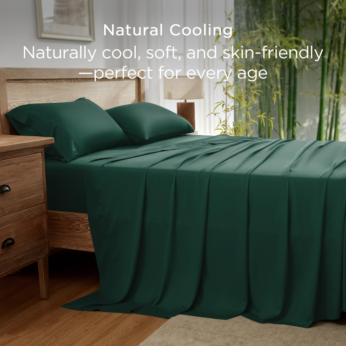 Close-up of Andency bamboo viscose fabric, showcasing silky texture and cooling feel.