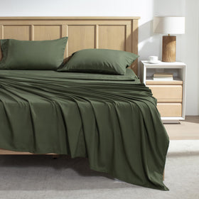 Andency ruched pillowcases close-up highlighting elegant texture and modern style.
