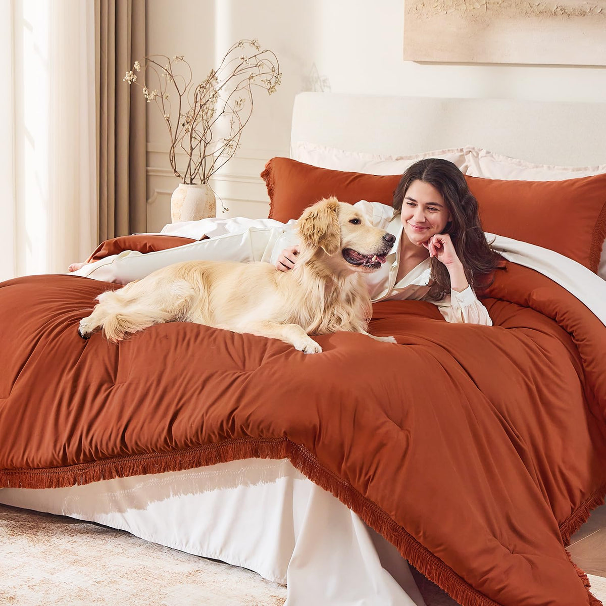 Andency soft polyester fabric offers breathable warmth for all seasons.