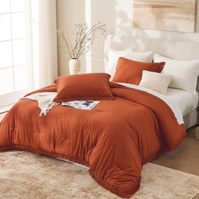 Andency tassel pillowcase detail adds boho charm to your bedding.