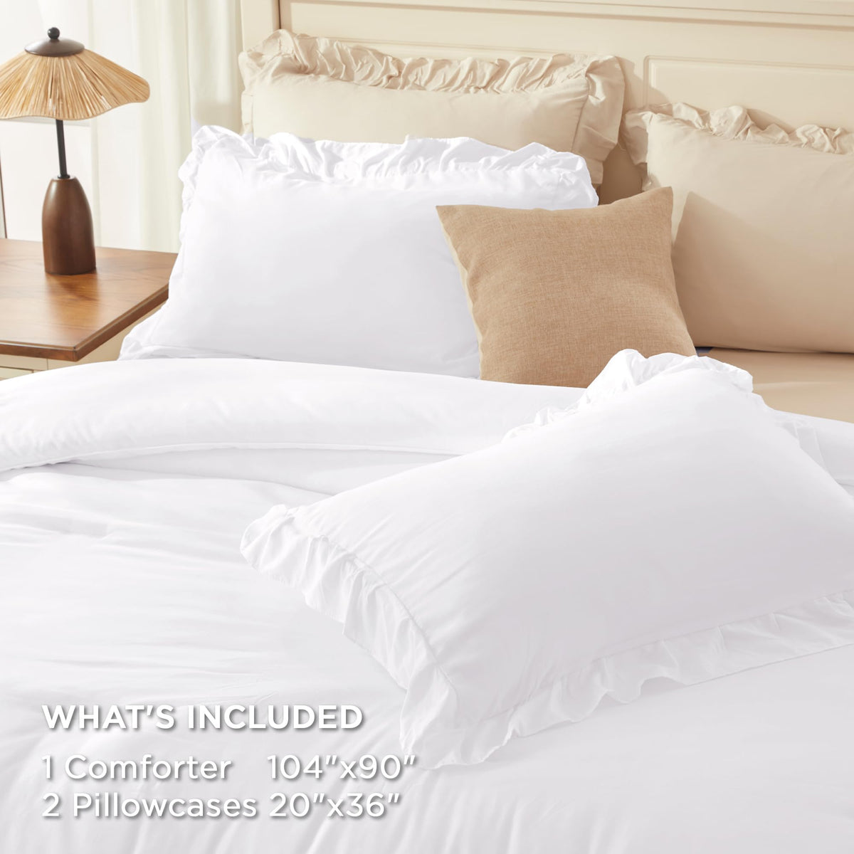 Andency all-season bedding coordinates with any decor color palette.