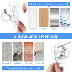 Detailed view of ANDGOO clear, minimalist curtain bracket edge