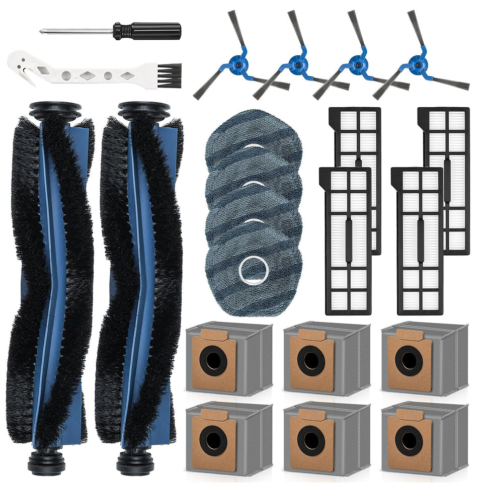 AnDongo main brushes for the Eufy X10 Pro Omni enhance edge cleaning and debris pickup.