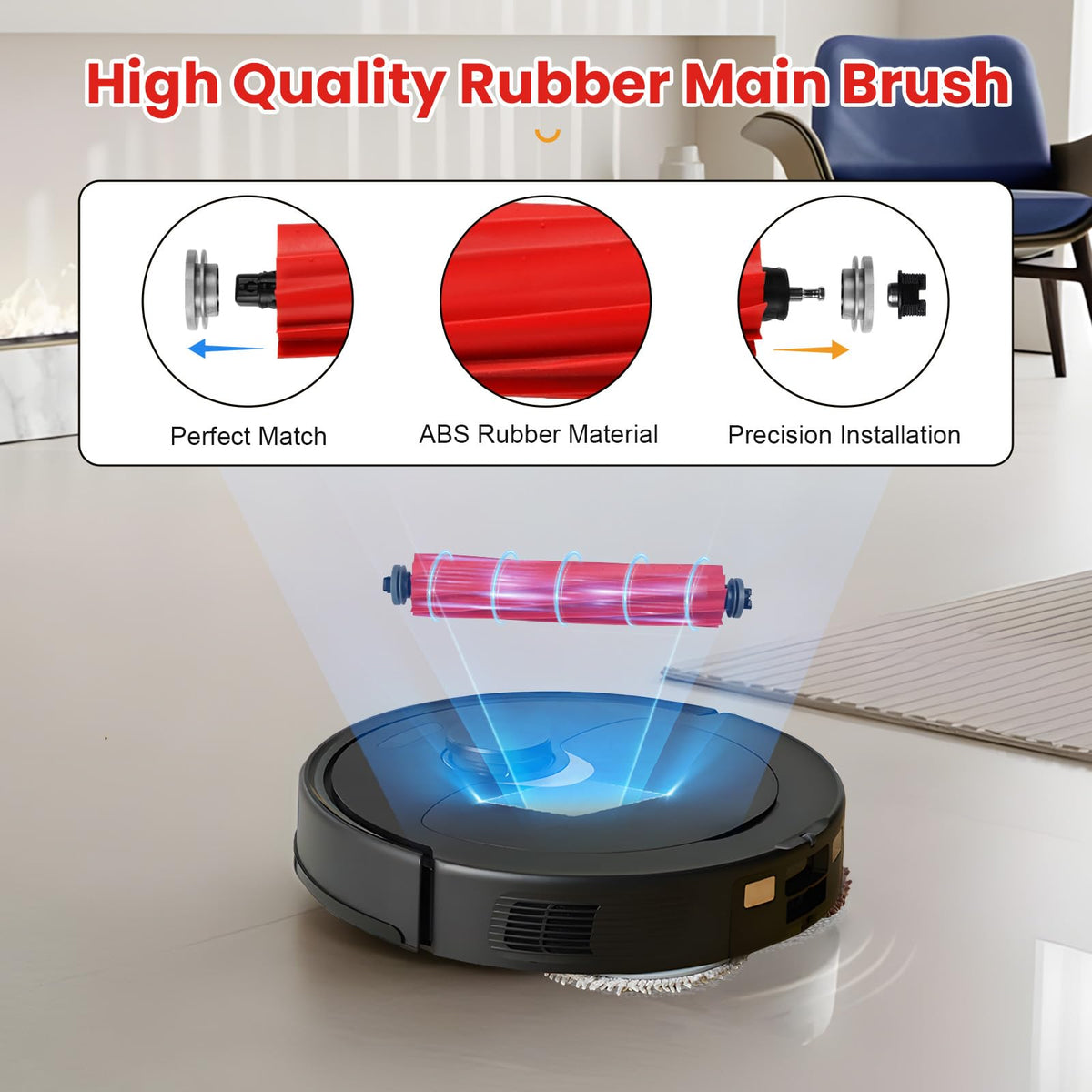 AnDongo Roborock Q Revo HEPA filter traps fine particles for cleaner air