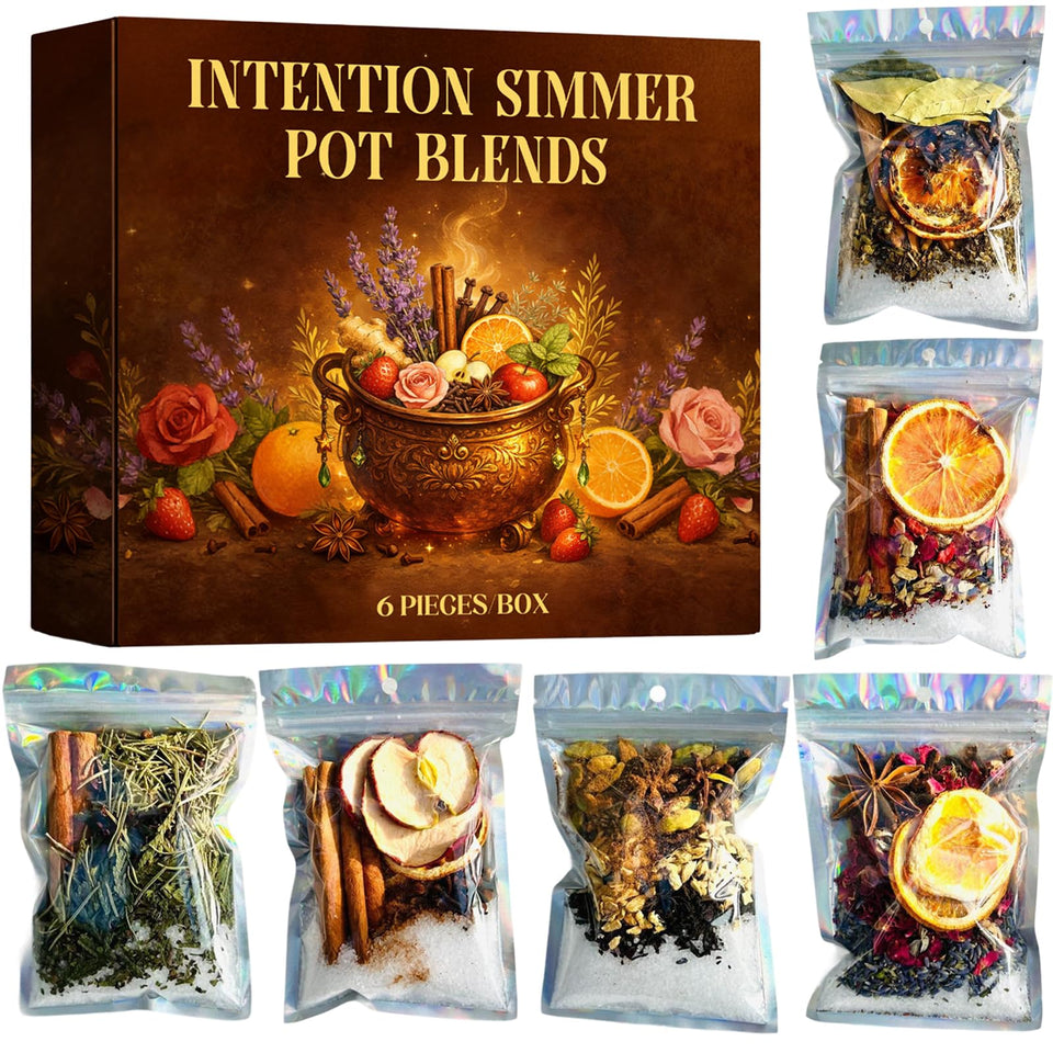 Andonisus simmer pot blend with cinnamon and orange slices for cozy fragrance