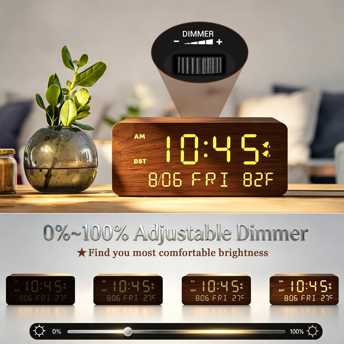Andoolex DST button for daylight saving time adjustment on display