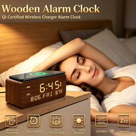 Andoolex wireless charging dock charging a smartphone neatly on top