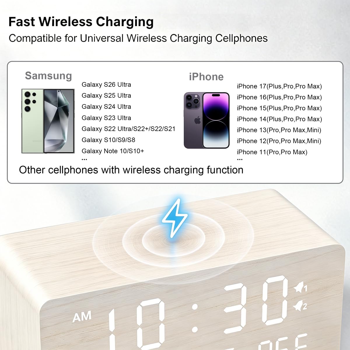 Andoolex DST button enables quick time adjustments for daylight saving.