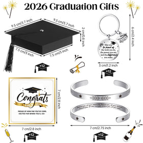Aneco graduation keychains: 12-piece collection for lasting reminders of achievement