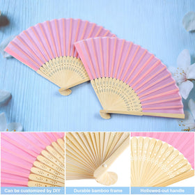 Aneco pink party-favor fans ready to delight guests.