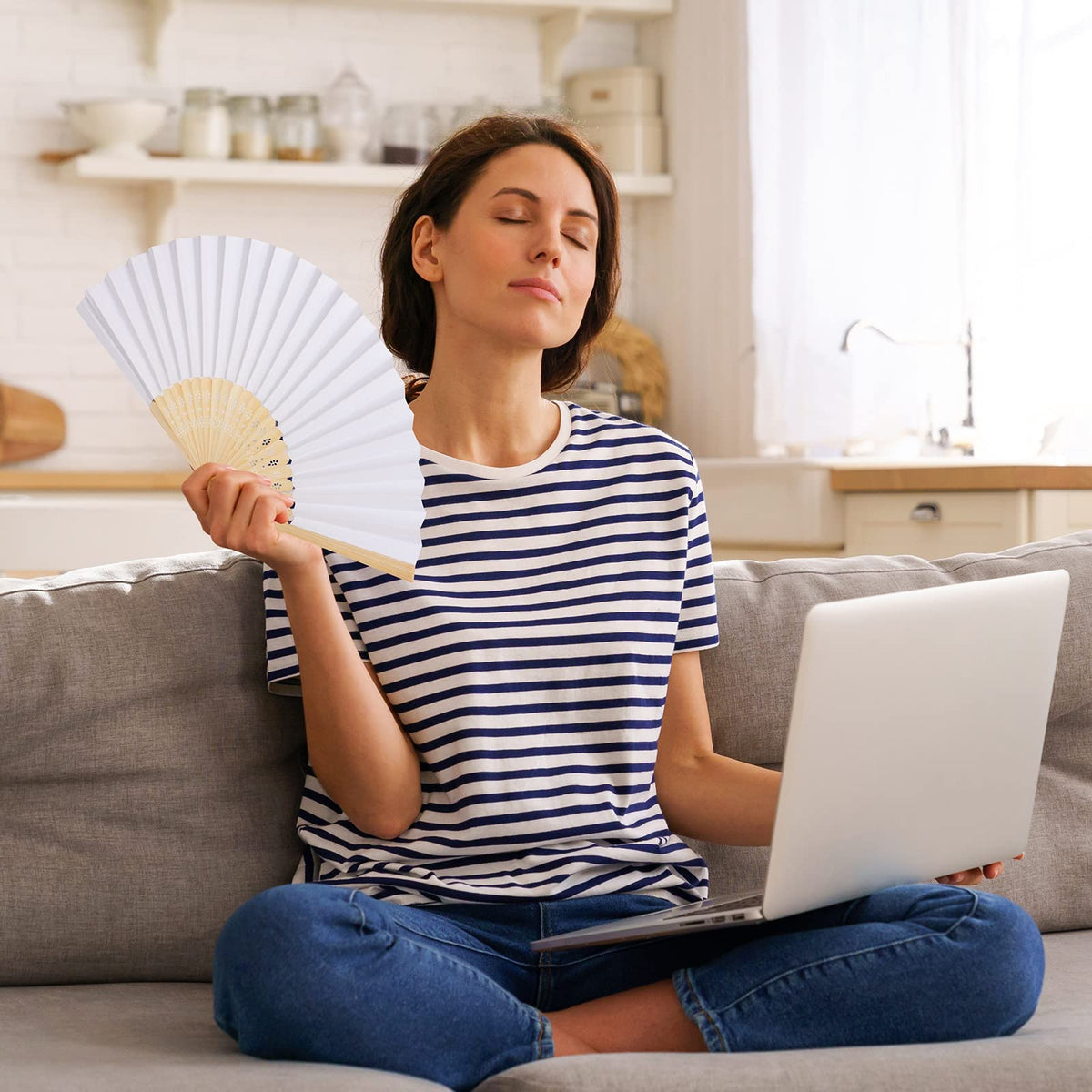 Aneco portable fans fit in a bag for on-the-go use