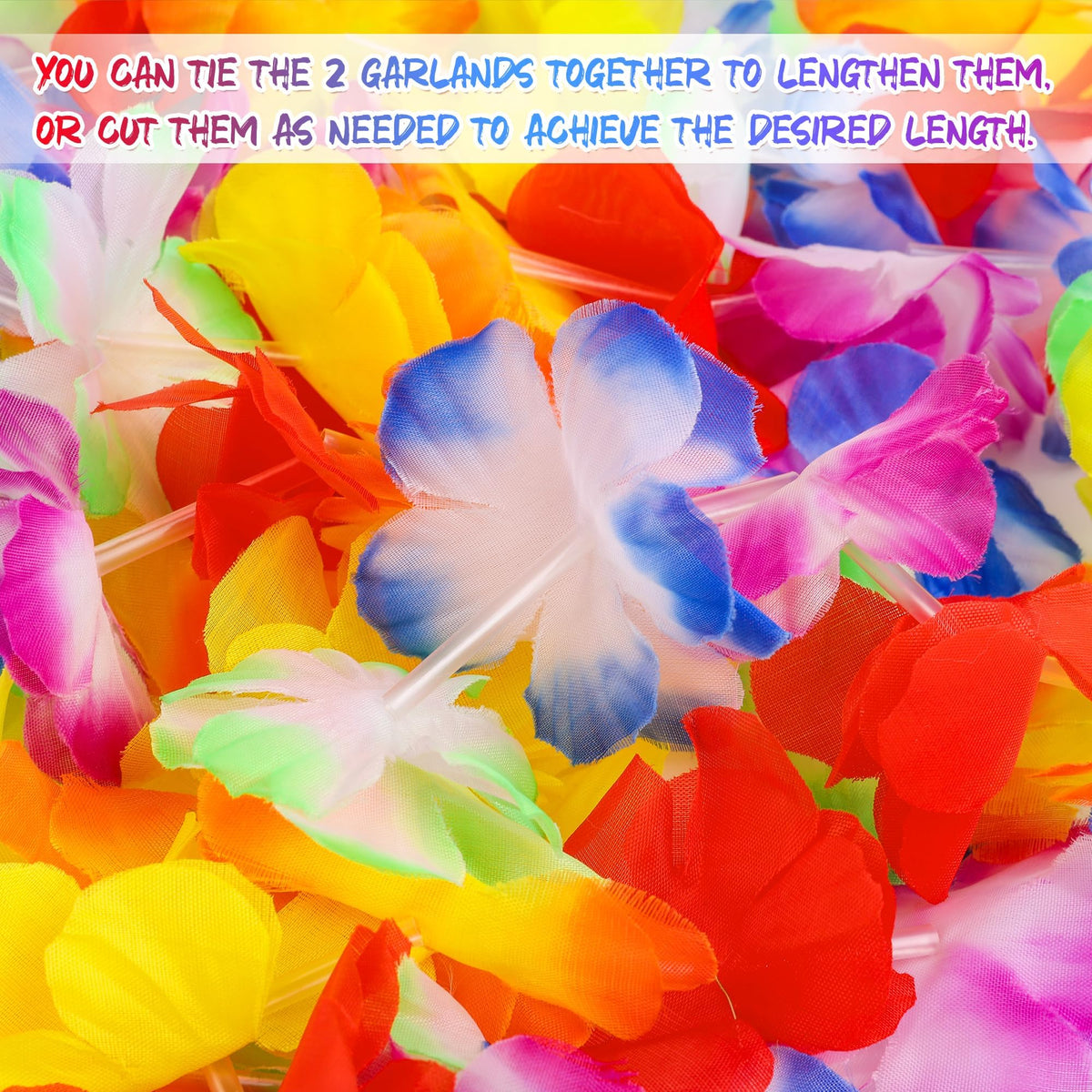 Aneco tropical party backdrop lei garland creates vivid color without overpowering photos