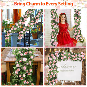 Aneco flexible rose vine allows easy shaping for any space
