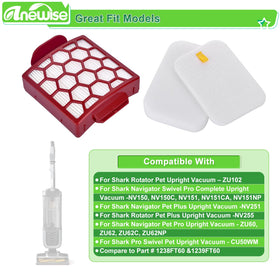 Anewise ZU55 HEPA filters, designed to trap fine dust and pet hair.