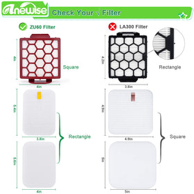 Anewise ZU55 washable and reusable filters for long-lasting performance.